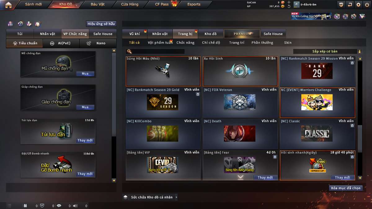 shop acc cf uy tin gia re